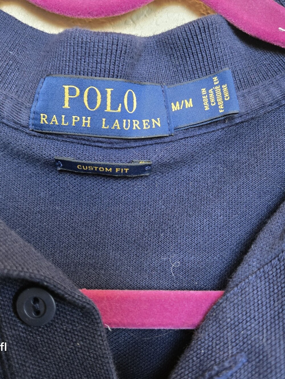 Polo Ralph Lauren Men's USA 16 Short Sleeve Polo Shirt, Navy, Size M - Picture 3 of 6